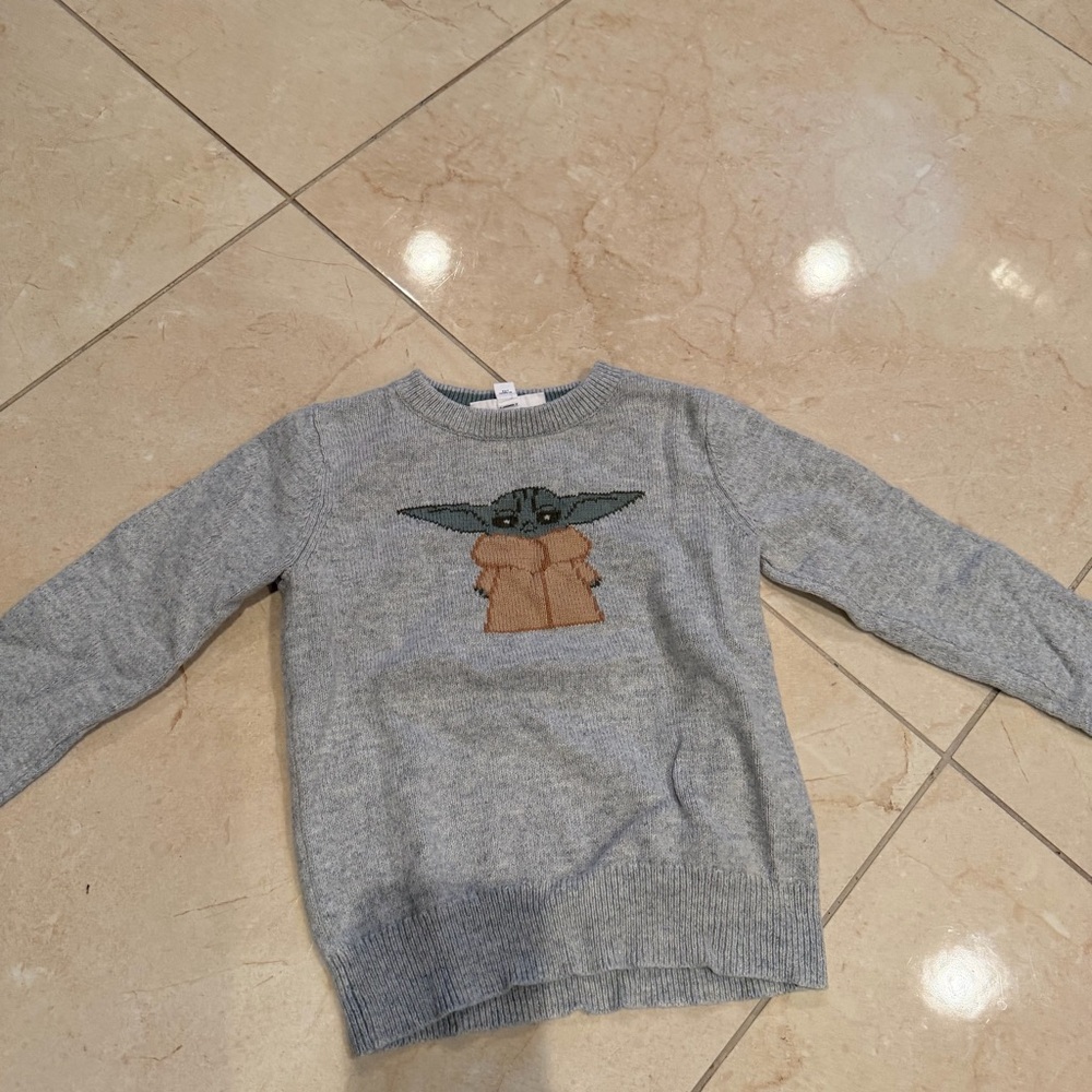 GAP Gray Sweater with Character Design